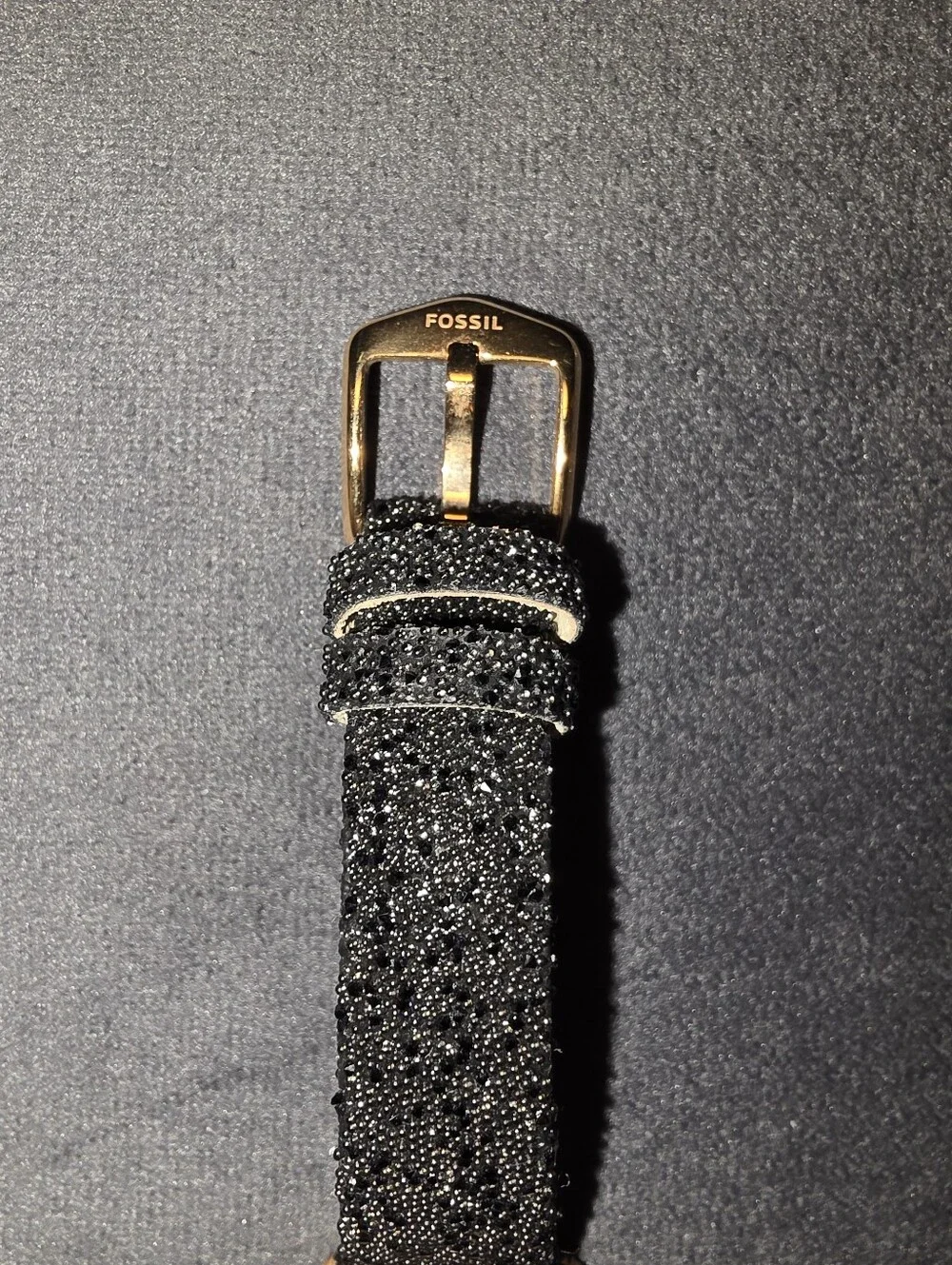RARE FOSSIL Limited Edition Women's Lyric Black & Rose Gold Glitz Watch LE1072